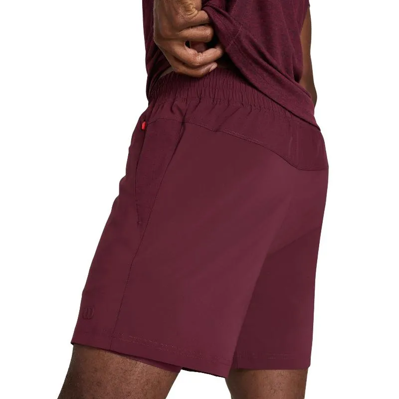 Short Wilson Doubleday 7 Lined Granate Royal