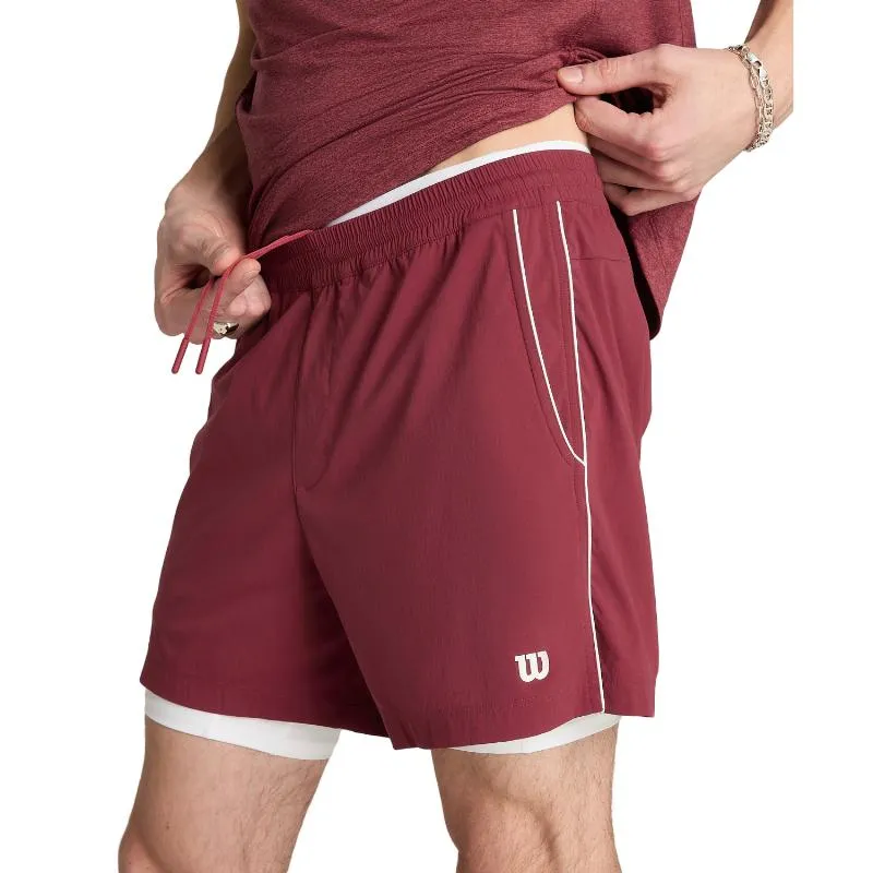 Wilson Tennis Shorts Volley 6 Dark Red