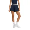 Short Wilson Velocity Pleated Azul Marino Mujer