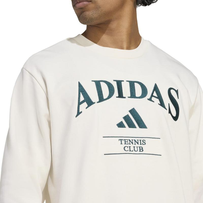 Adidas Heritage Graphic Sweatshirt Chalk White