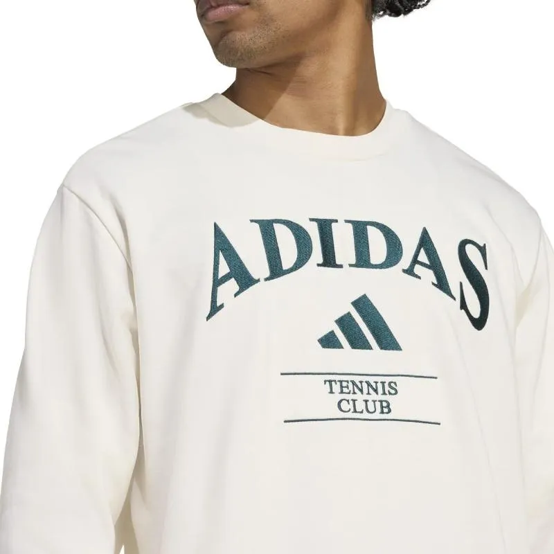 Adidas Heritage Graphic Sweatshirt Chalk White