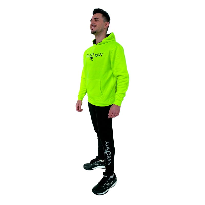 Sudadera Alacran Team Amarillo Fluor Negro - Barata Oferta Outlet