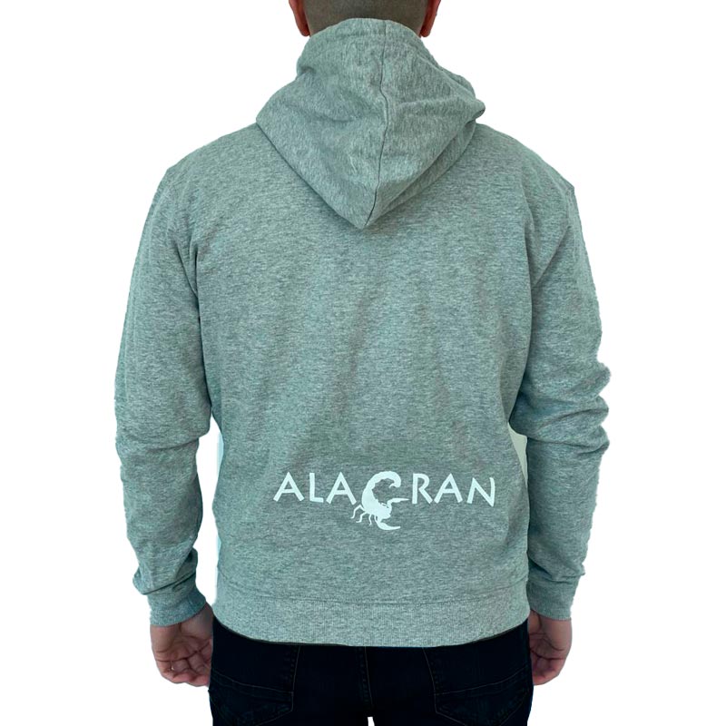 Sudadera Alacran Team Gris Amarillo Fluor - Barata Oferta Outlet