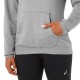 Sudadera Asics Logo Grande Gris Mujer - Barata Oferta Outlet
