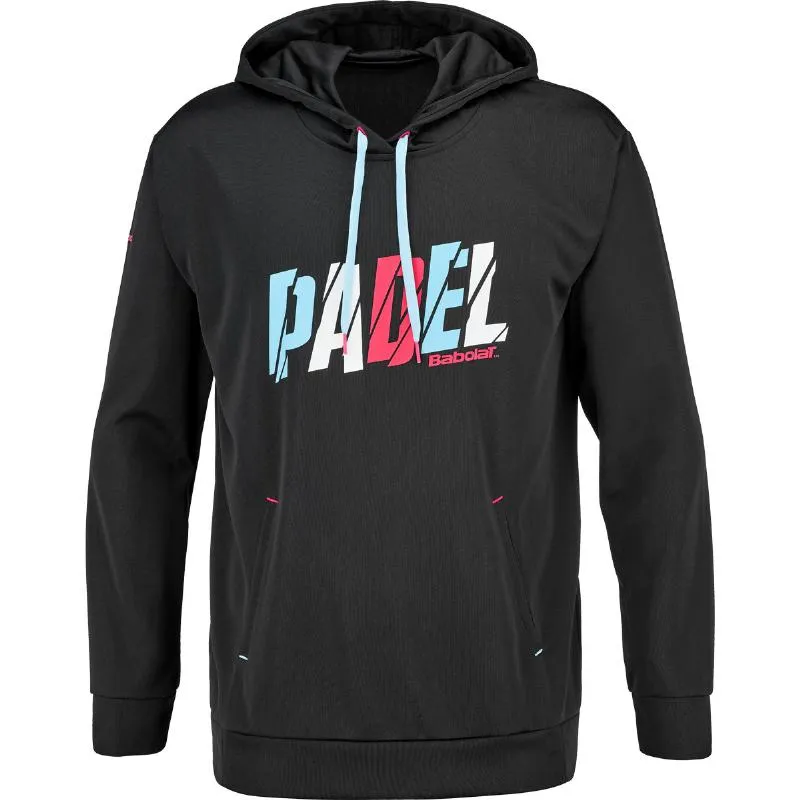 Babolat Padel Hood Black Sweatshirt