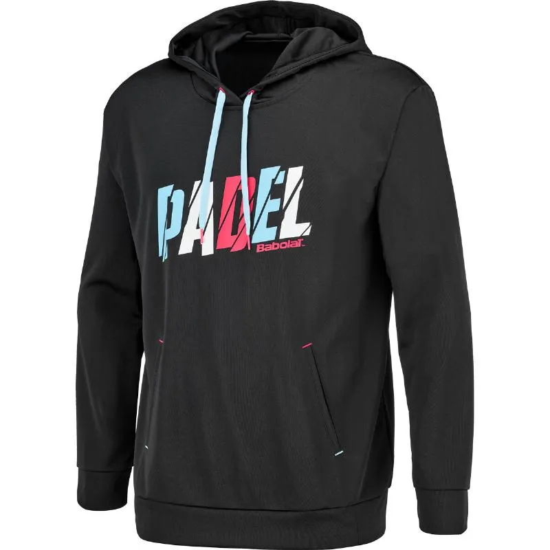 Babolat Padel Hood Black Sweatshirt