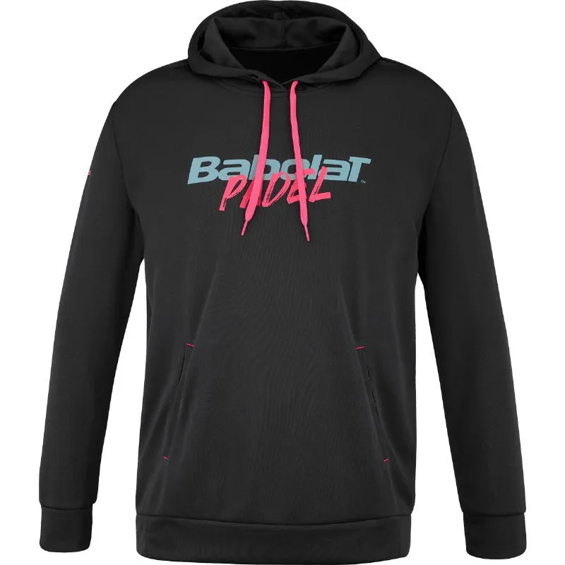 Babolat Padel Hood Black Pink Sweatshirt