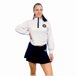 White Cropped BB Sweatshirt