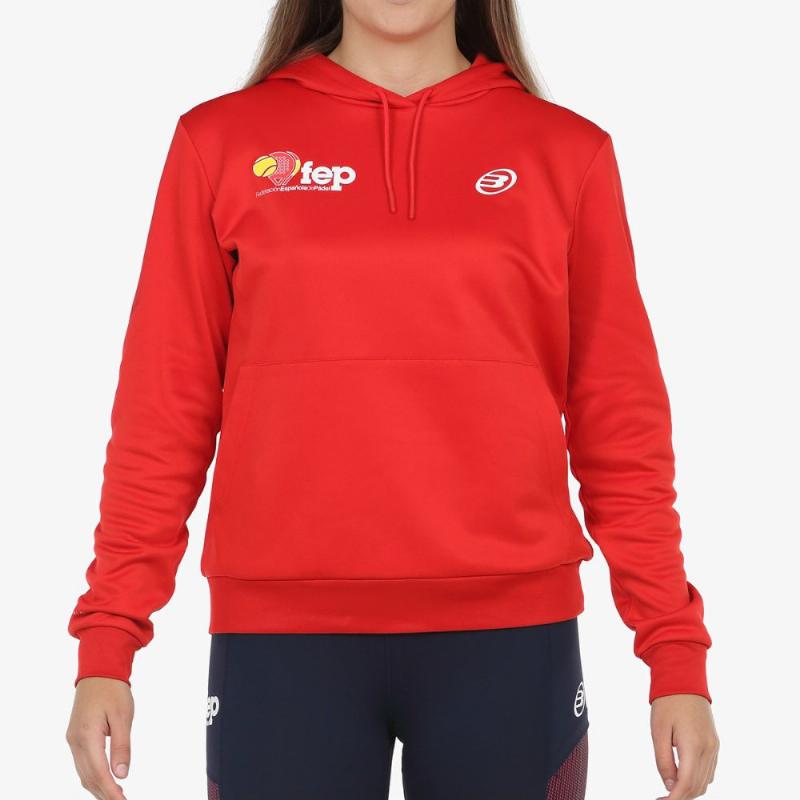 Sudadera Bullpadel FEP Evoca Rojo - Barata Oferta Outlet