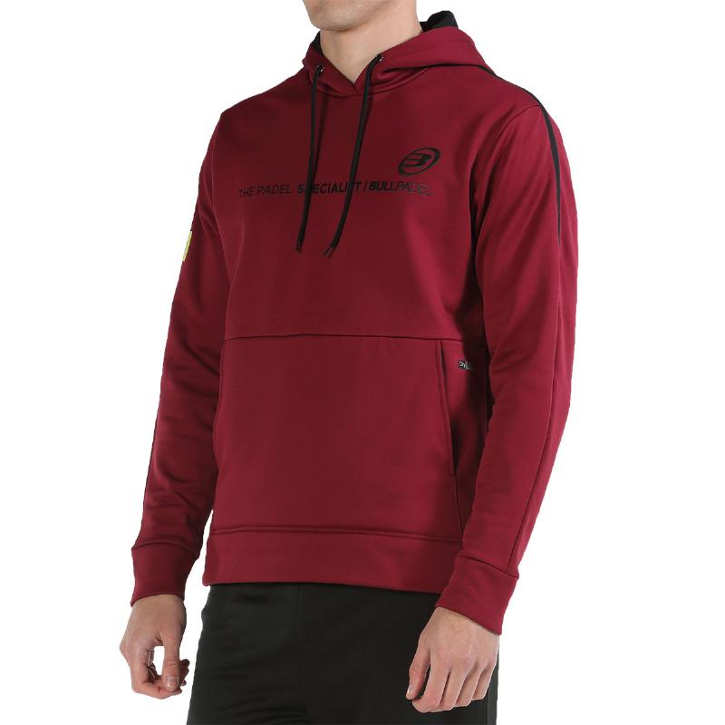Sudadera Bullpadel Lipis Vino Burdeos - Barata Oferta Outlet