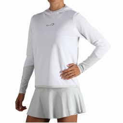 Endless Breath Line White Silver Sweatshirt
