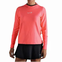 Endless Breath Line Sweatshirt Coral Shiny