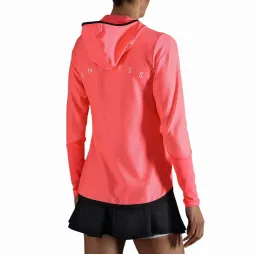 Endless Breath Line Sweatshirt Coral Shiny