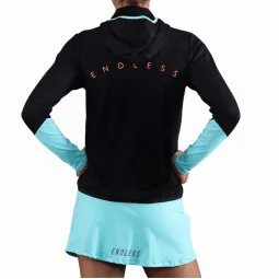 Sudadera Endless Breath Line Negro Aqua