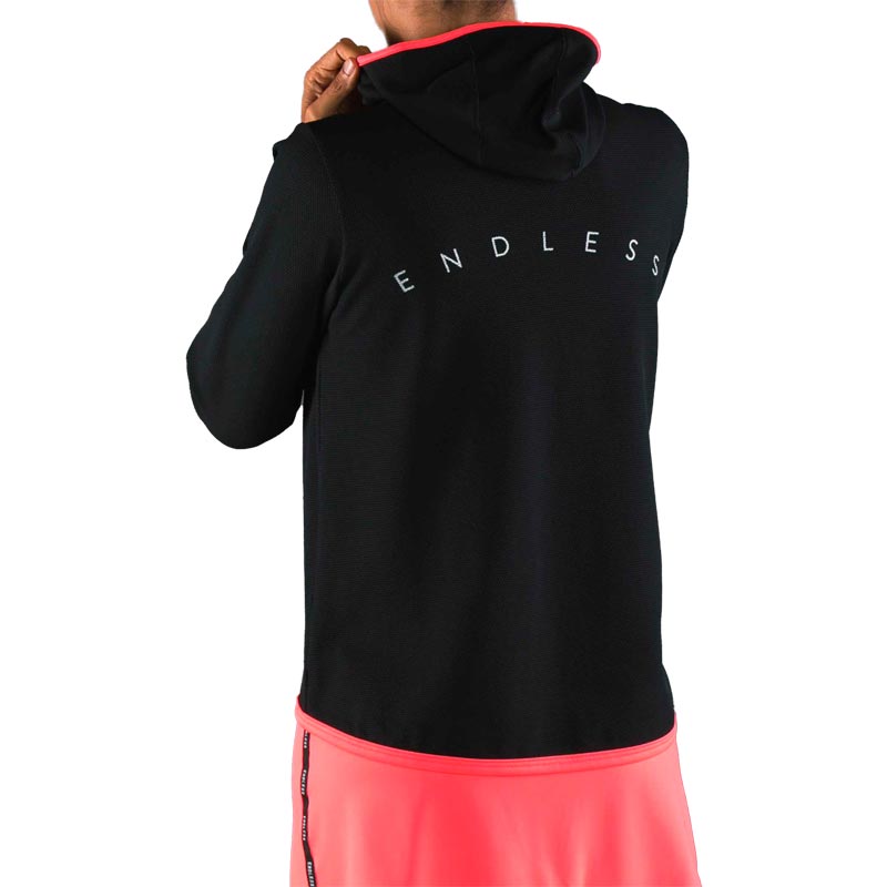 Sudadera Endless Breath Negro Rosa - Barata Oferta Outlet