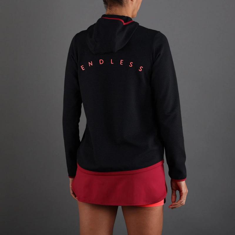 Sudadera Endless Breath Negro Vino - Barata Oferta Outlet