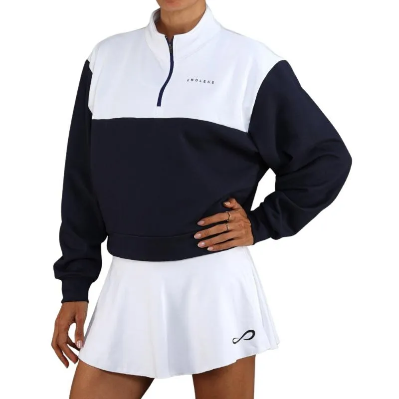 Endless Vibe Sweatshirt White Navy Blue