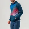 Head Topspin Dark Blue Sweatshirt Print Vision