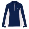 Lacoste Ultra Dry Navy Blue White Women''''s Sweatshirt