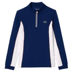 Lacoste Ultra Dry Navy Blue White Women''''s Sweatshirt