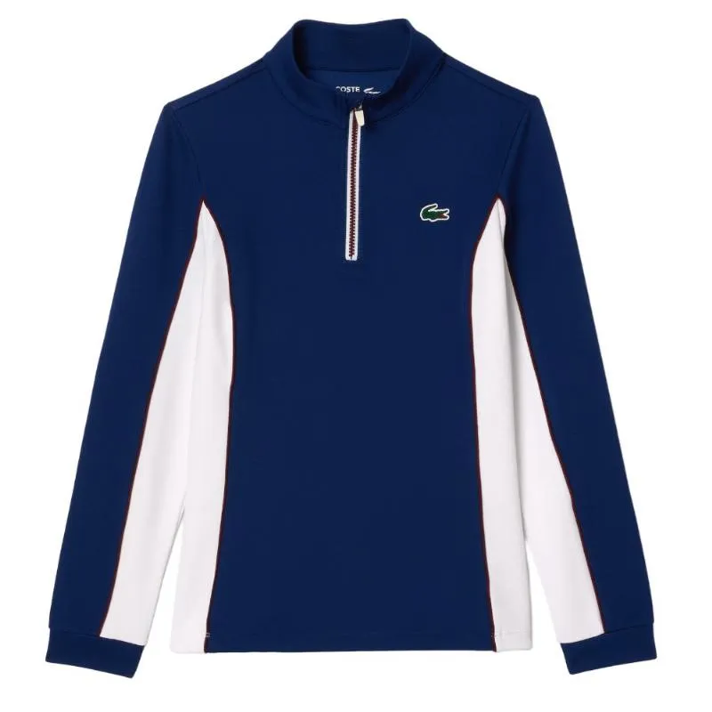 Lacoste Ultra Dry Navy Blue White Women''''s Sweatshirt