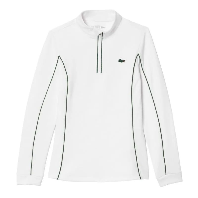 Lacoste Ultra Dry White Green Women's Sweatshirt