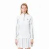 Lacoste Ultra Dry White Green Women's Sweatshirt