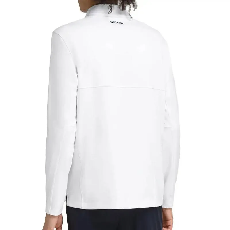 Sudadera Wilson Elevate Performance Half Zip Blanco