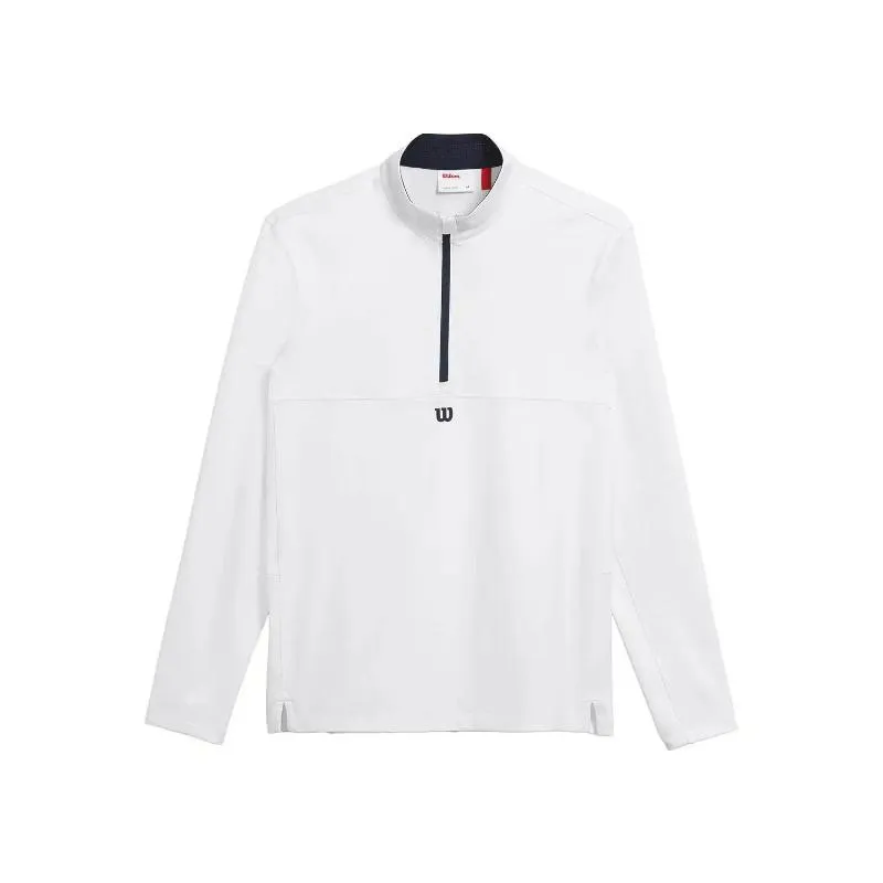Sudadera Wilson Elevate Performance Half Zip Blanco