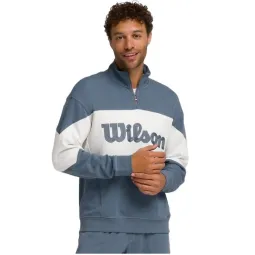 Wilson Parkside Half Zip Sweatshirt Teal Gray
