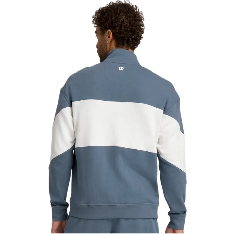 Wilson Parkside Half Zip Sweatshirt Teal Gray