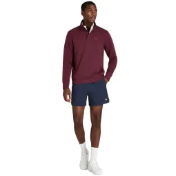 Wilson Tennis Club Half Zip Sweatshirt Royal Garnet