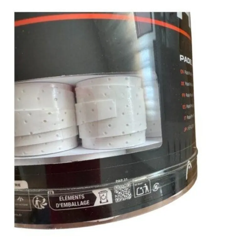 Head Padel Pro Perforated White Drum 60 Overgrips