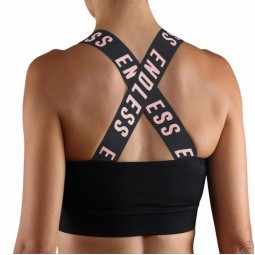 Top Endless Iconic II Negro Rosa Cristal