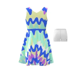 Badu Good Vibes 2 In 1 Bidi Dress White Mix