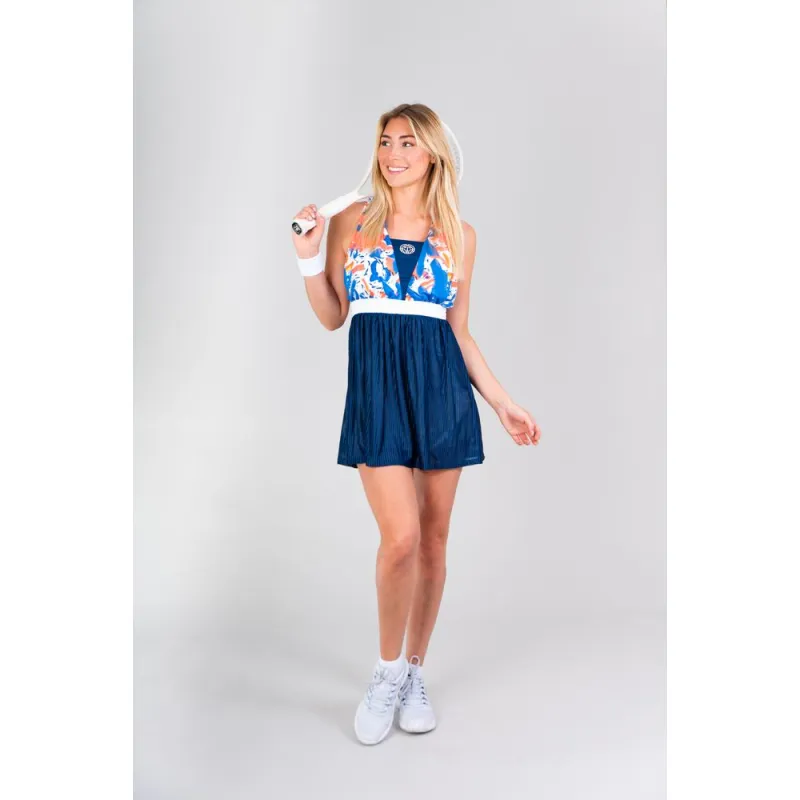 Dress Bidi Badu Kaja Dark Blue Red Neon