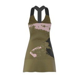 Badu Pure Wild Olive Bidi Dress Dark Grey