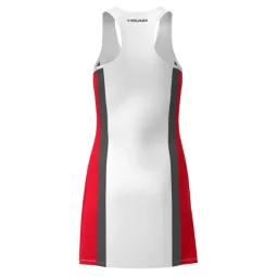 Head Club 25 Vestido Vermelho Branco