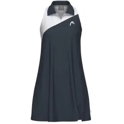 Head Spirit Navy Blue White Dress