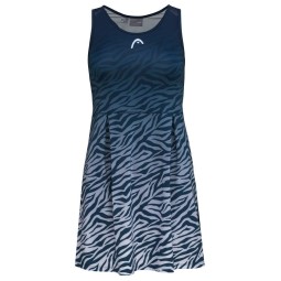 Head Spirit Dark Blue Print Dress