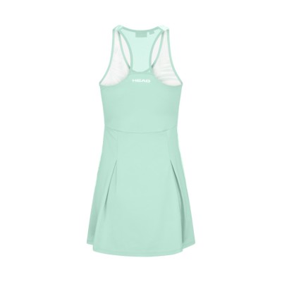 Head Spirit Dress Green Pastel Print