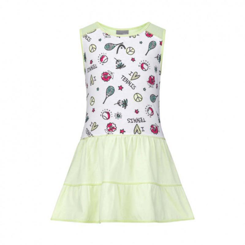 Vestido Head Tennis Verde Claro Junior - Barata Oferta Outlet