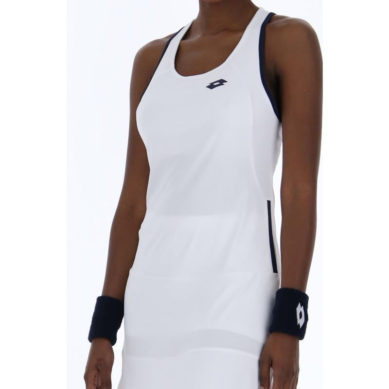 Vestido Lotto Squadra II Blanco Brillante Negro - Barata Oferta Outlet