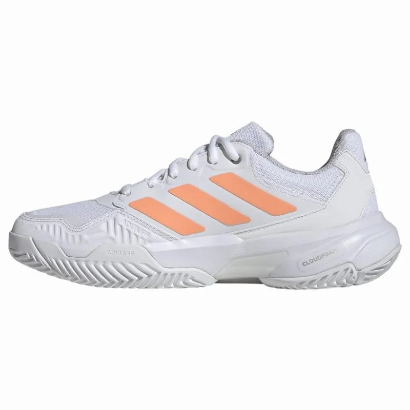 Adidas CourtJam Control 3 White Orange Women''''s Sneakers