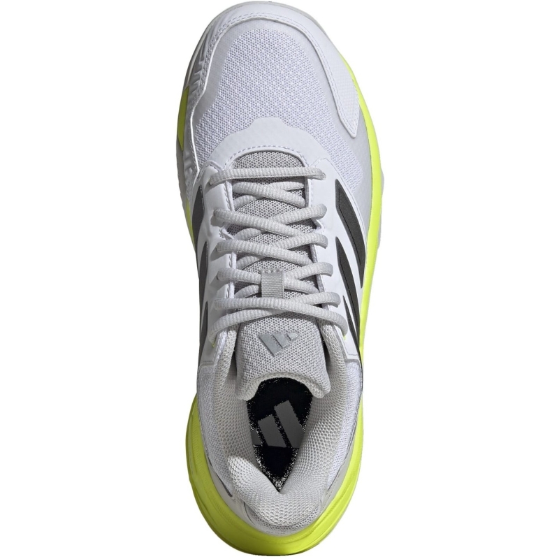 Adidas CourtJam Control 3 White Silver Lucid Lemon Women''s Sneakers
