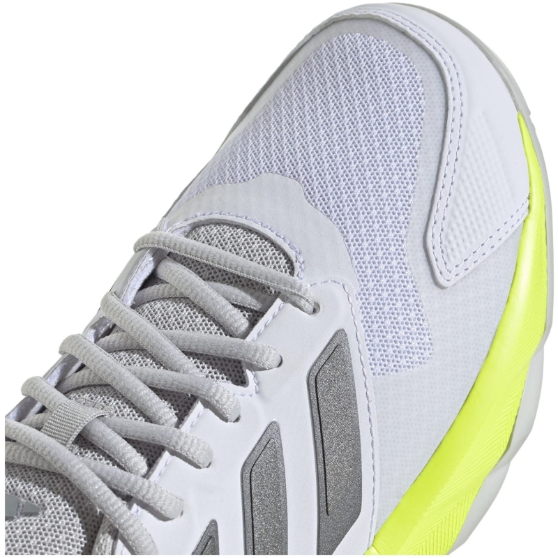 Adidas CourtJam Control 3 White Silver Lucid Lemon Women''s Sneakers