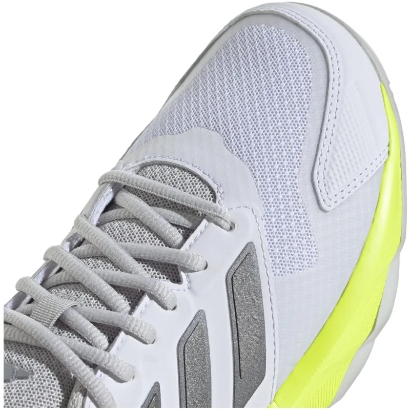 Adidas CourtJam Control 3 White Silver Lucid Lemon Women's Sneakers