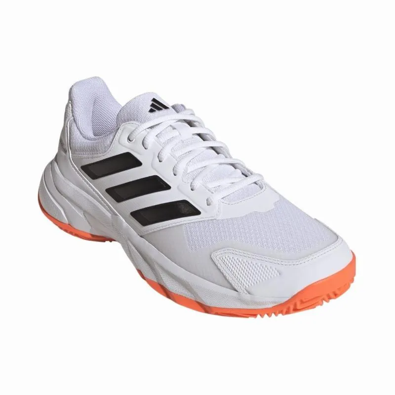 Adidas CourtJam Control 3 Clay White Orange Black Sneakers