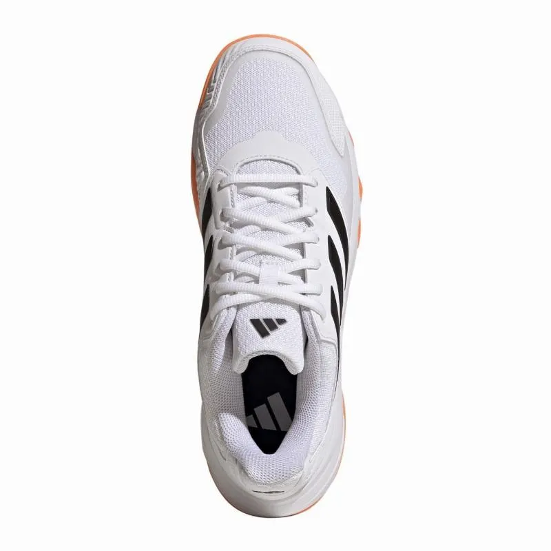 Adidas CourtJam Control 3 Clay White Orange Black Sneakers