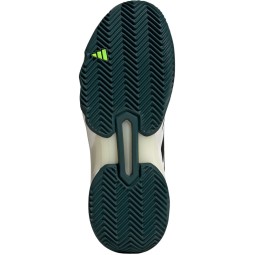 Adidas CourtJam Control Clay White Black Green Sneakers